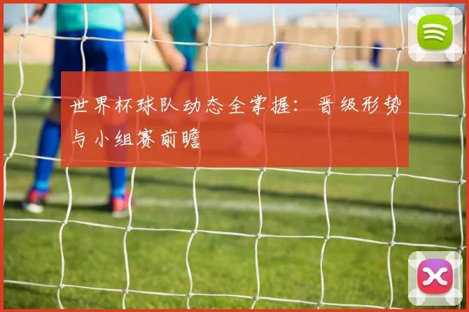 世界杯球队动态全掌握：晋级形势与小组赛前瞻